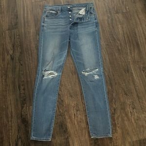 American Eagle Hi-Rise Girlfriend Jeans-8 Long